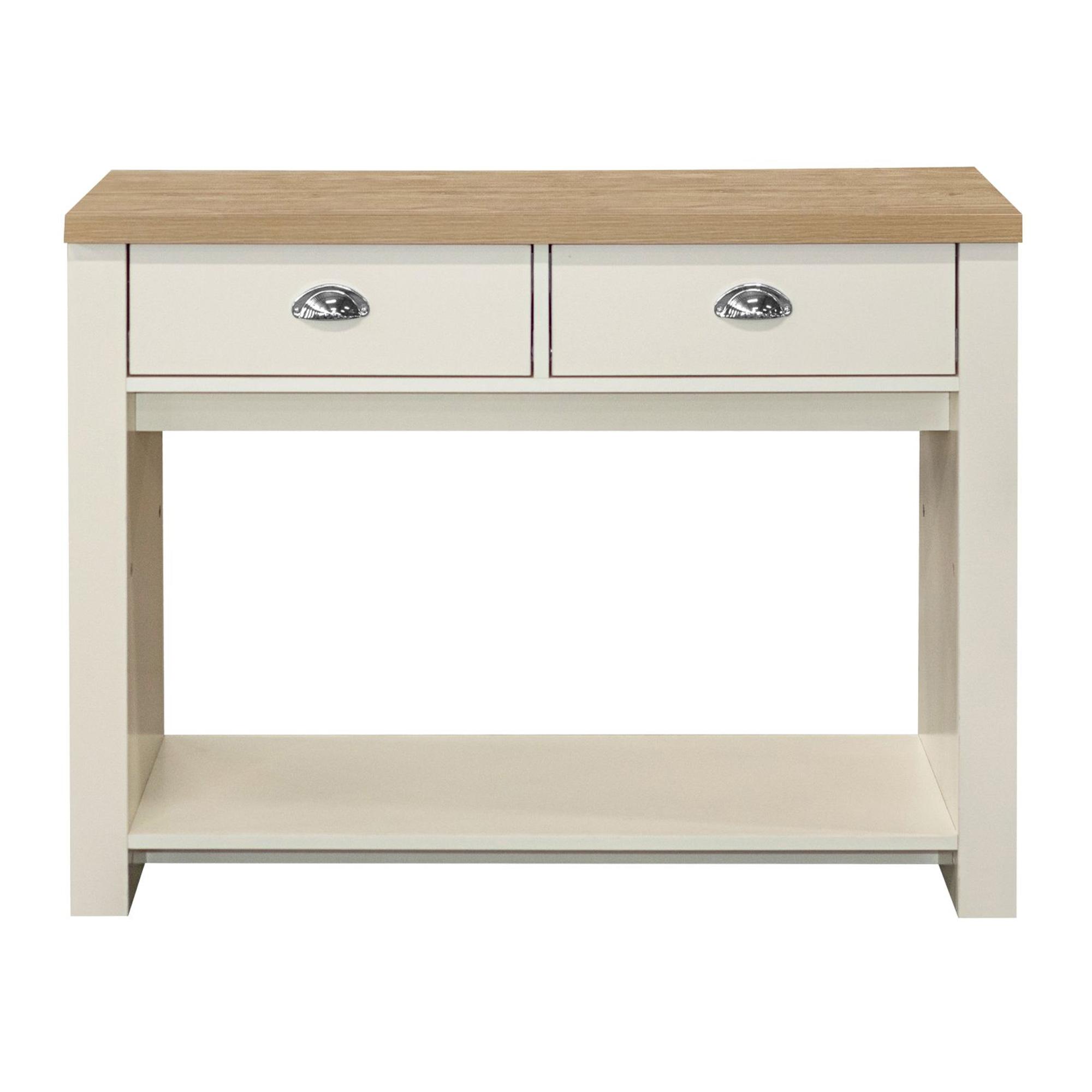 Highgate Console Table - 2 Drawer - Cream Painted