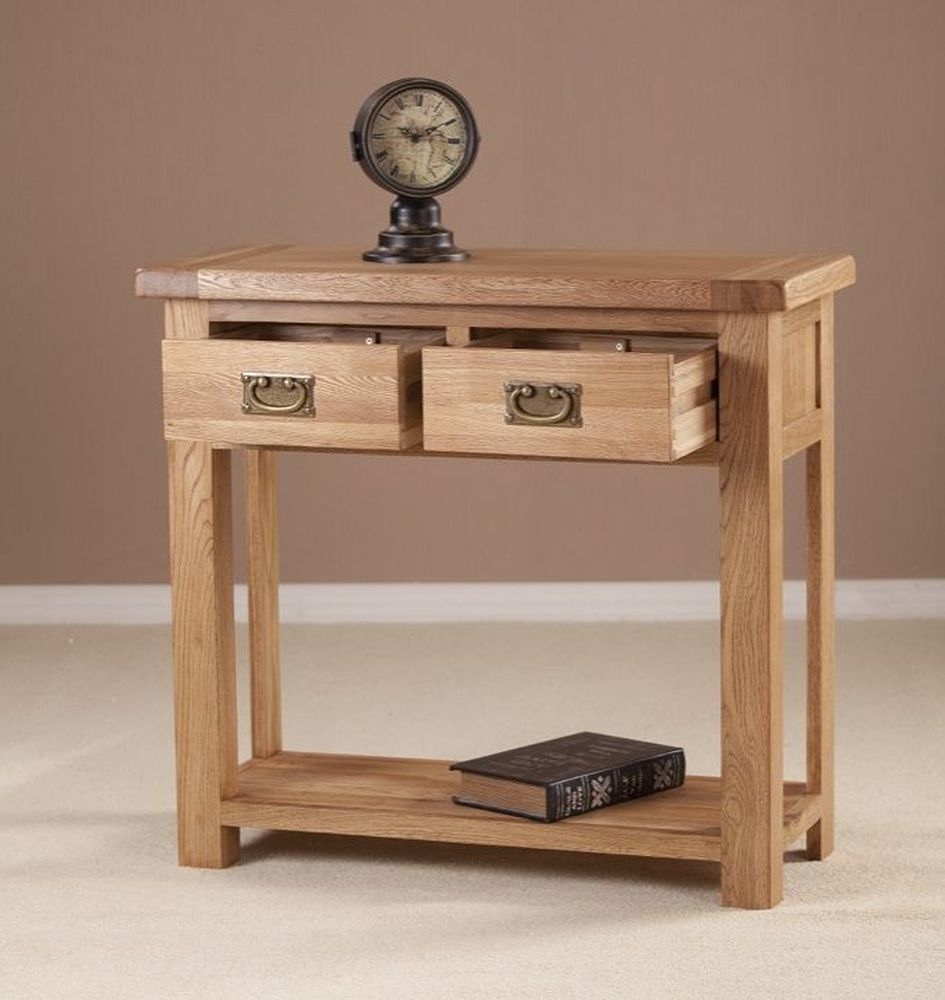 Kent Console Table - 2 Drawer - Large - Oak