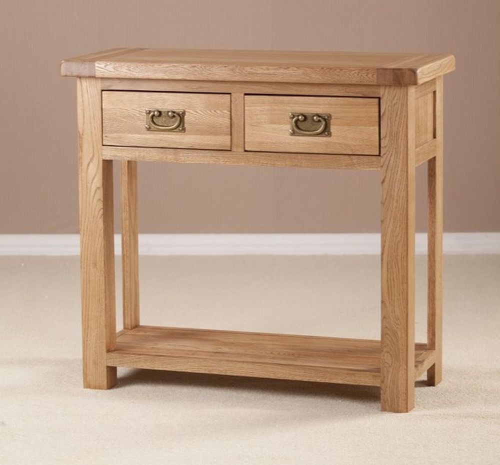 Kent Console Table - 2 Drawer - Large - Oak