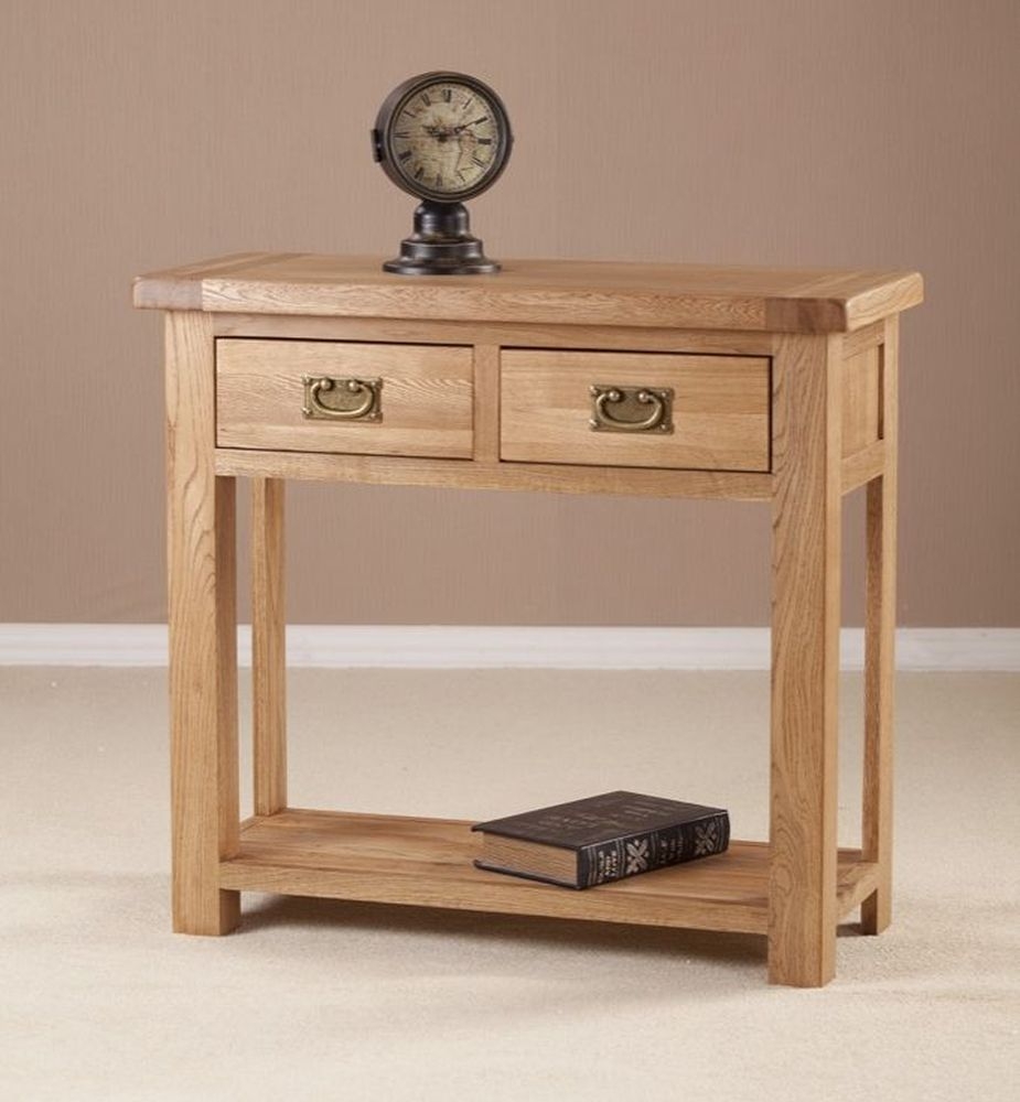 Kent Console Table - 2 Drawer - Large - Oak