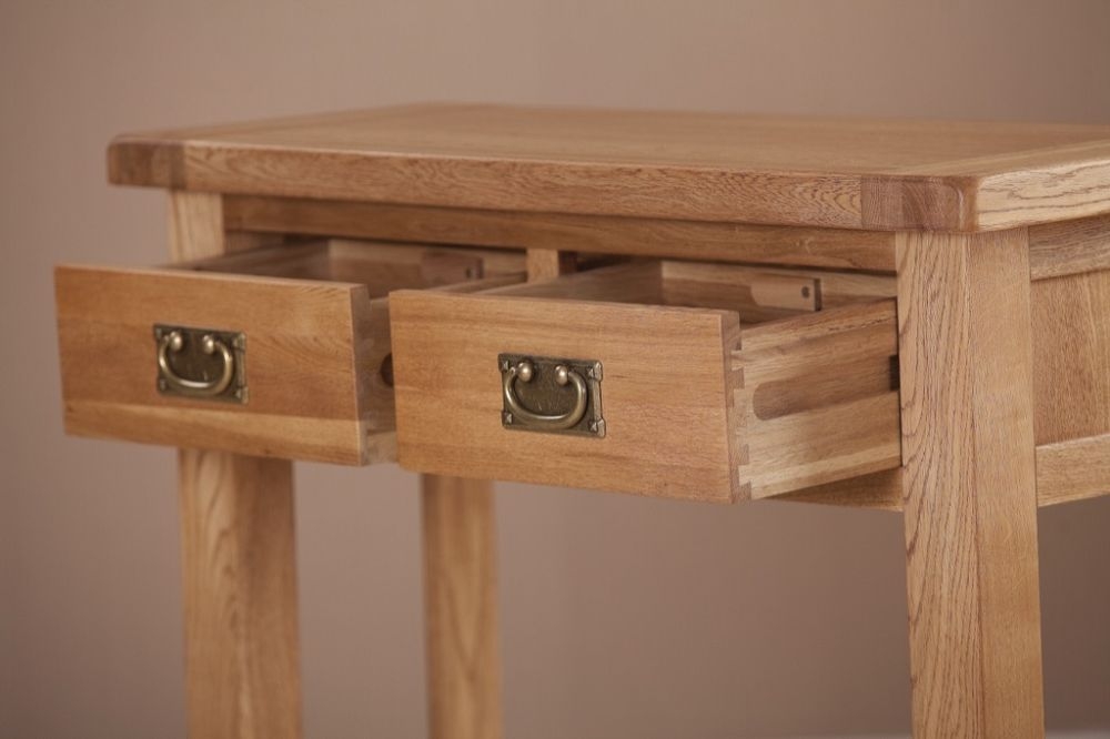 Kent Console Table - 2 Drawer - Large - Oak