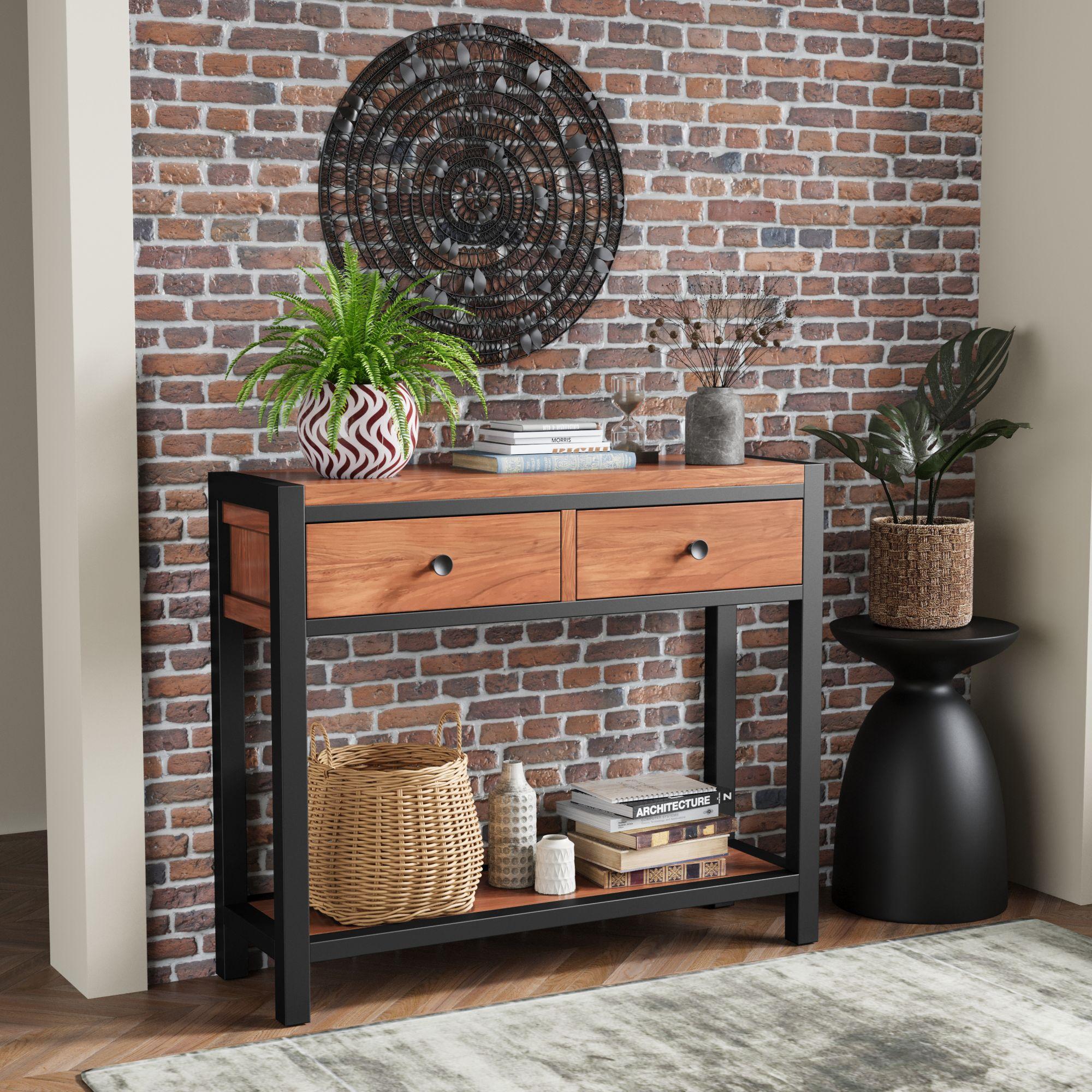 Rayne Acacia 2 Drawer Console Table