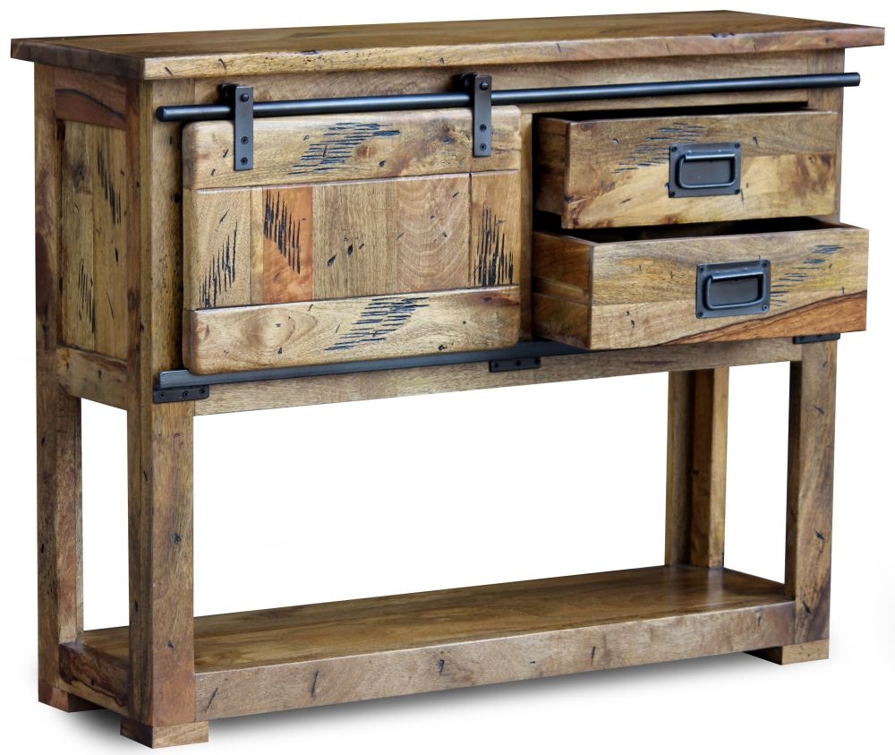 Raipur Works Console Table - 110cm - Industrial Style Wooden