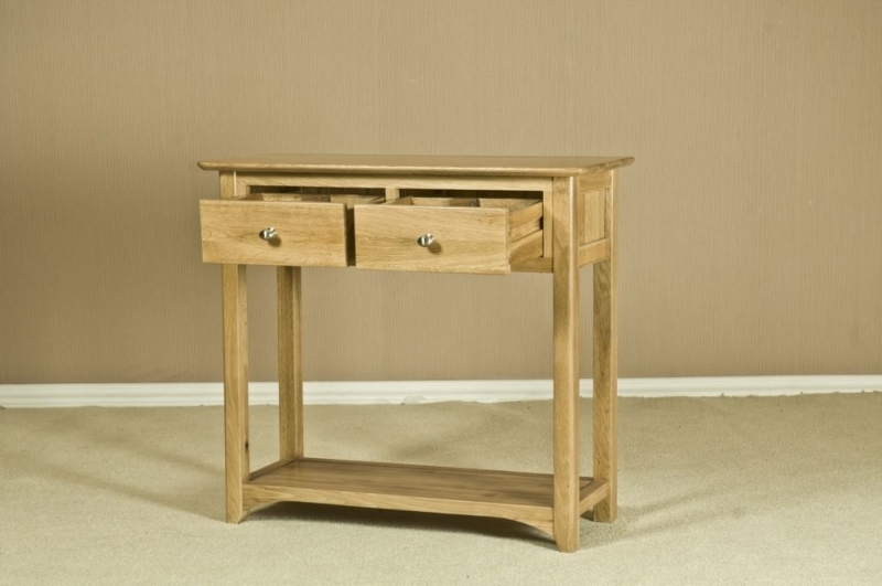 Shaker Oak Console Table