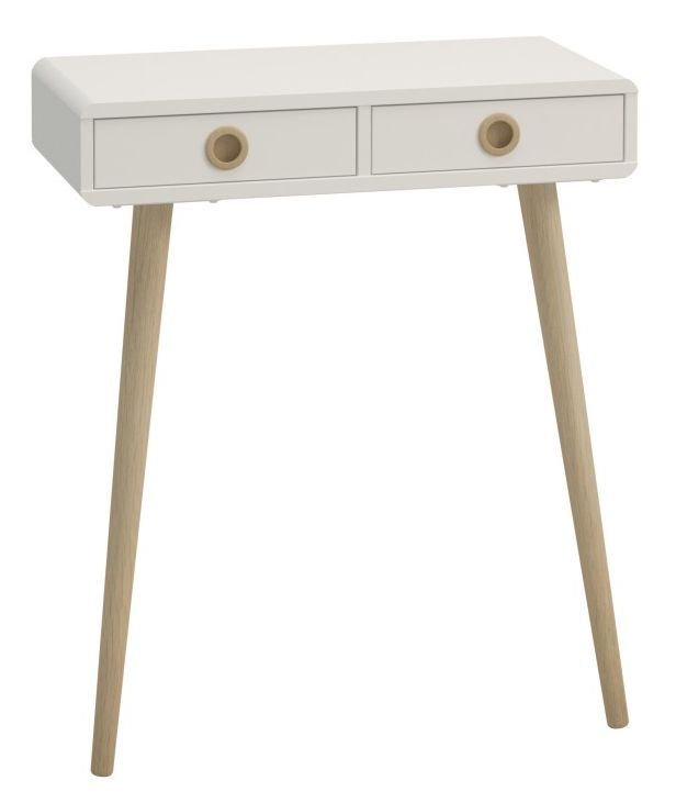 Softline Console Table - 2 Drawer - Off White
