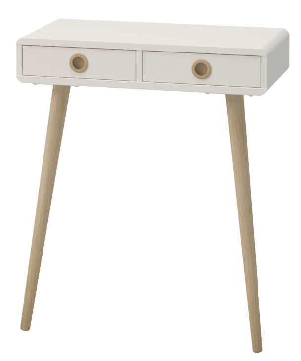 Softline Console Table - 2 Drawer - Off White