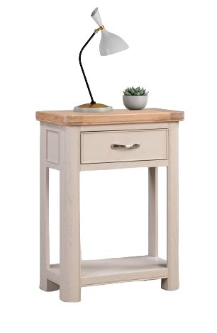 Clarion Oak and Grey Painted Small Console Table