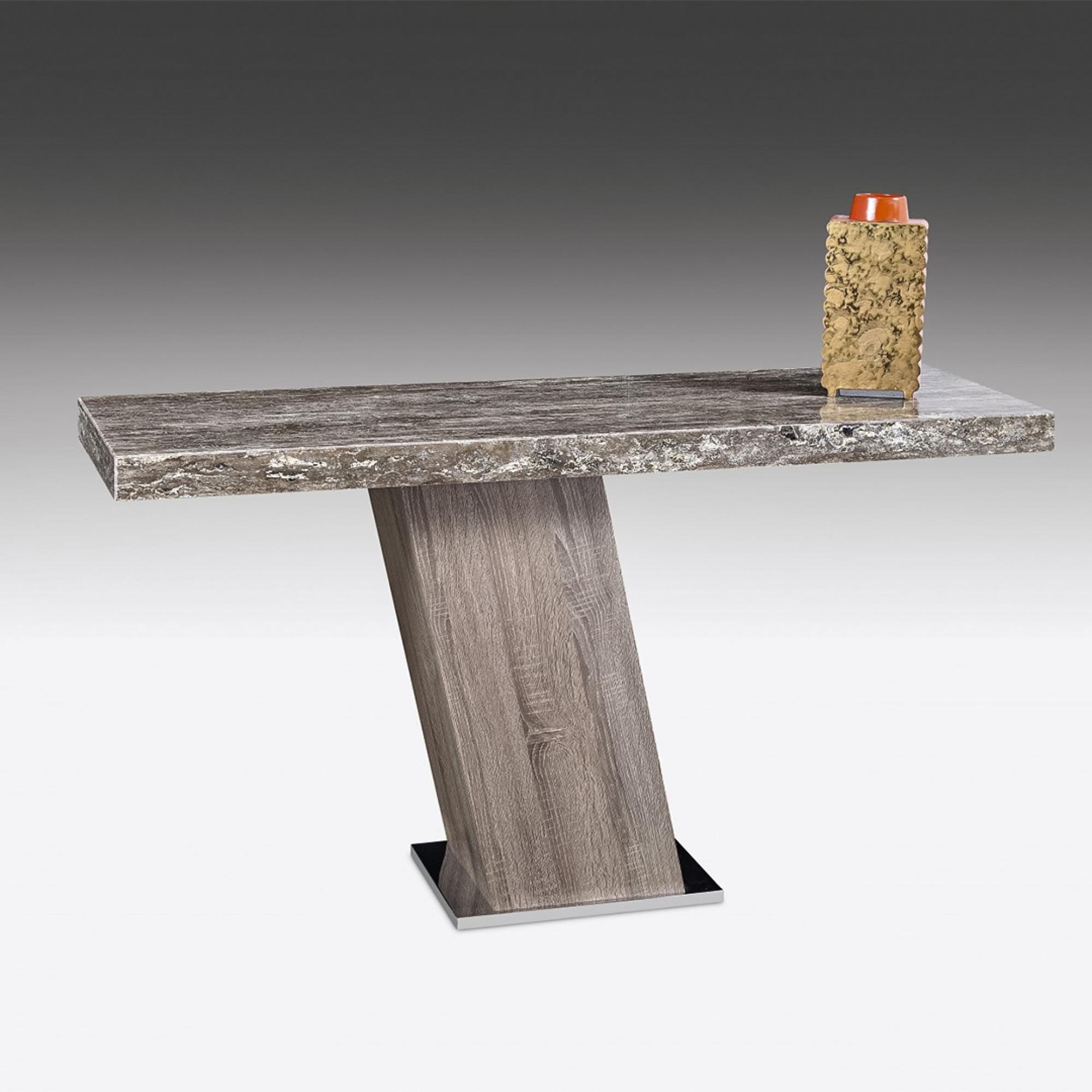 Vertigo Console Table - Marble with Wooden Base - Variation Available