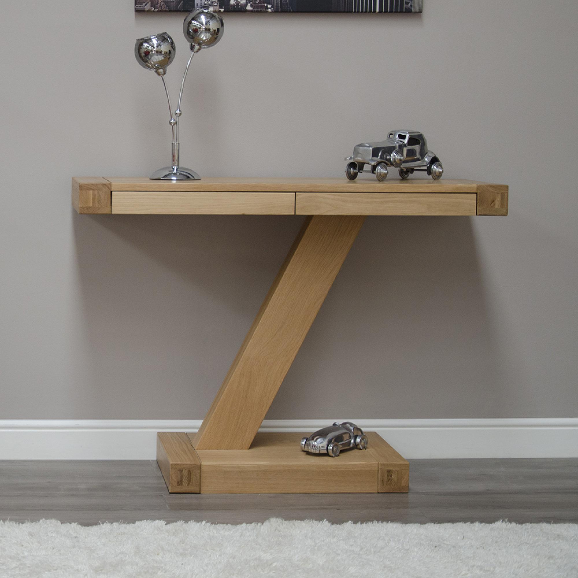 Z Designer Console Table - Large - Oak