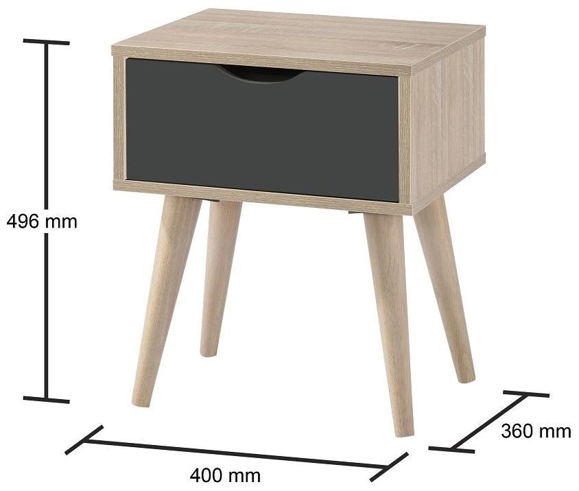 Anson 1 Drawer Lamp Table - Variant Available