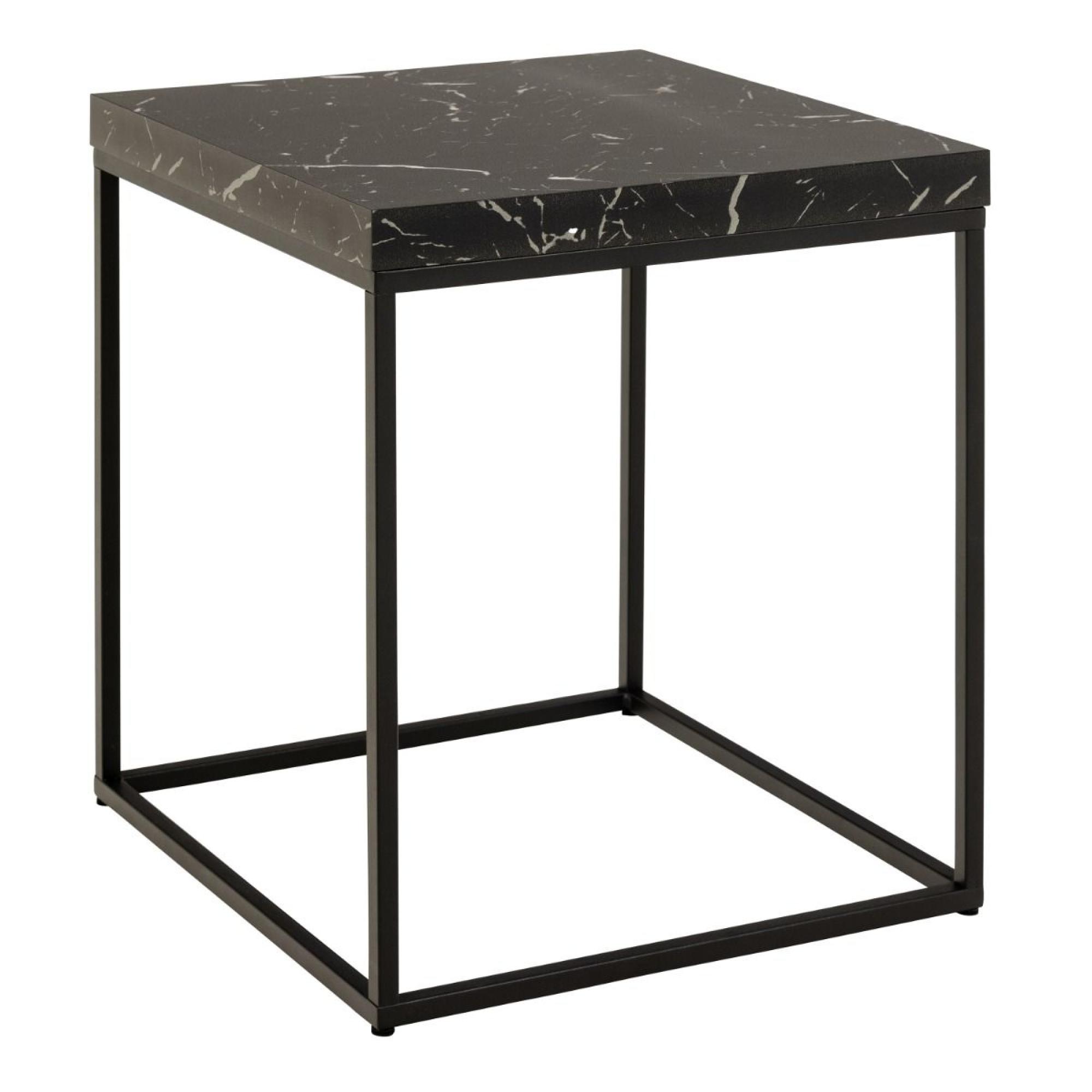 Barossa Black Marble Side Table