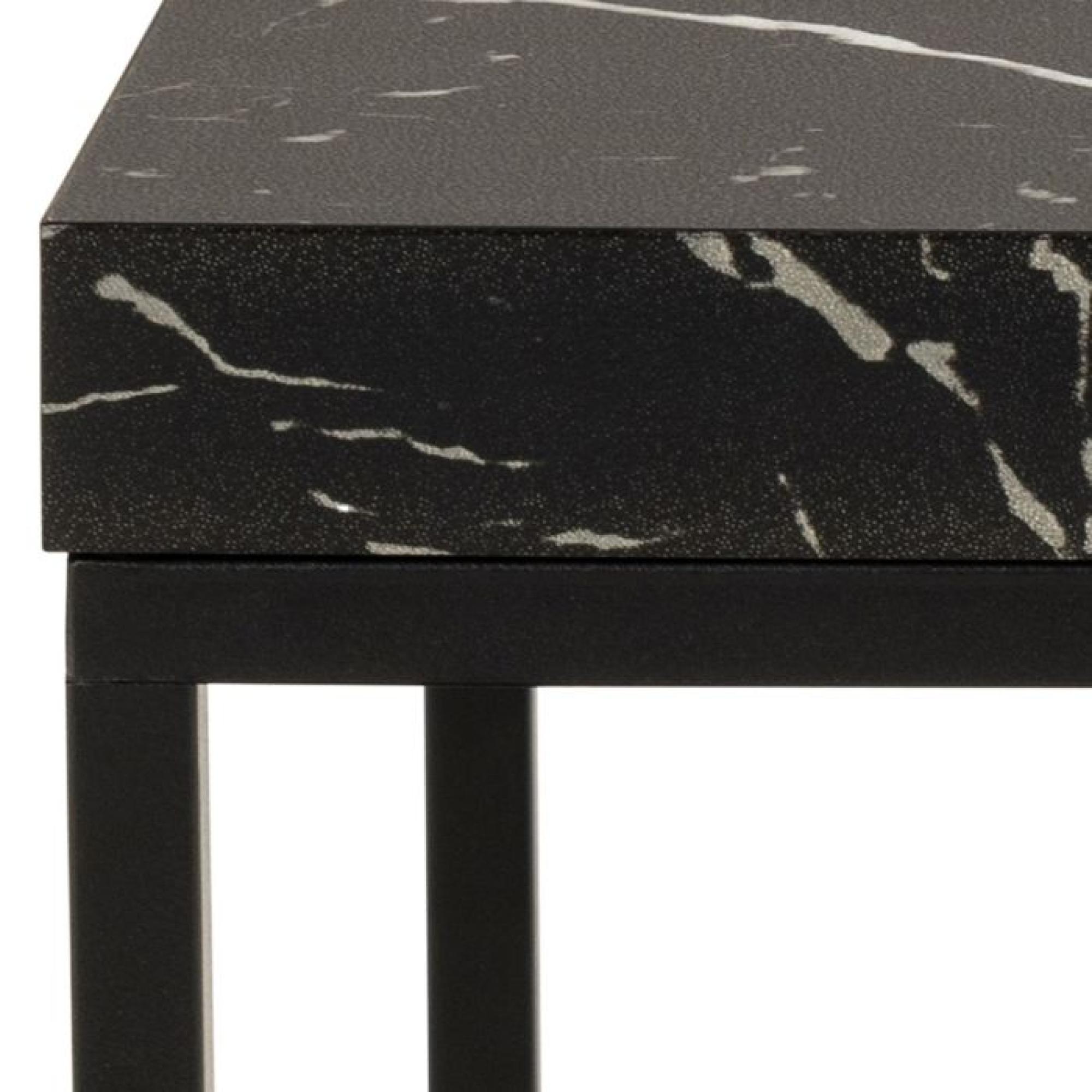 Barossa Black Marble Side Table
