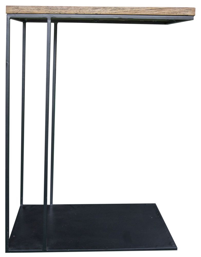 Bastia Teak Wood Slim Coffee with Lamp Table