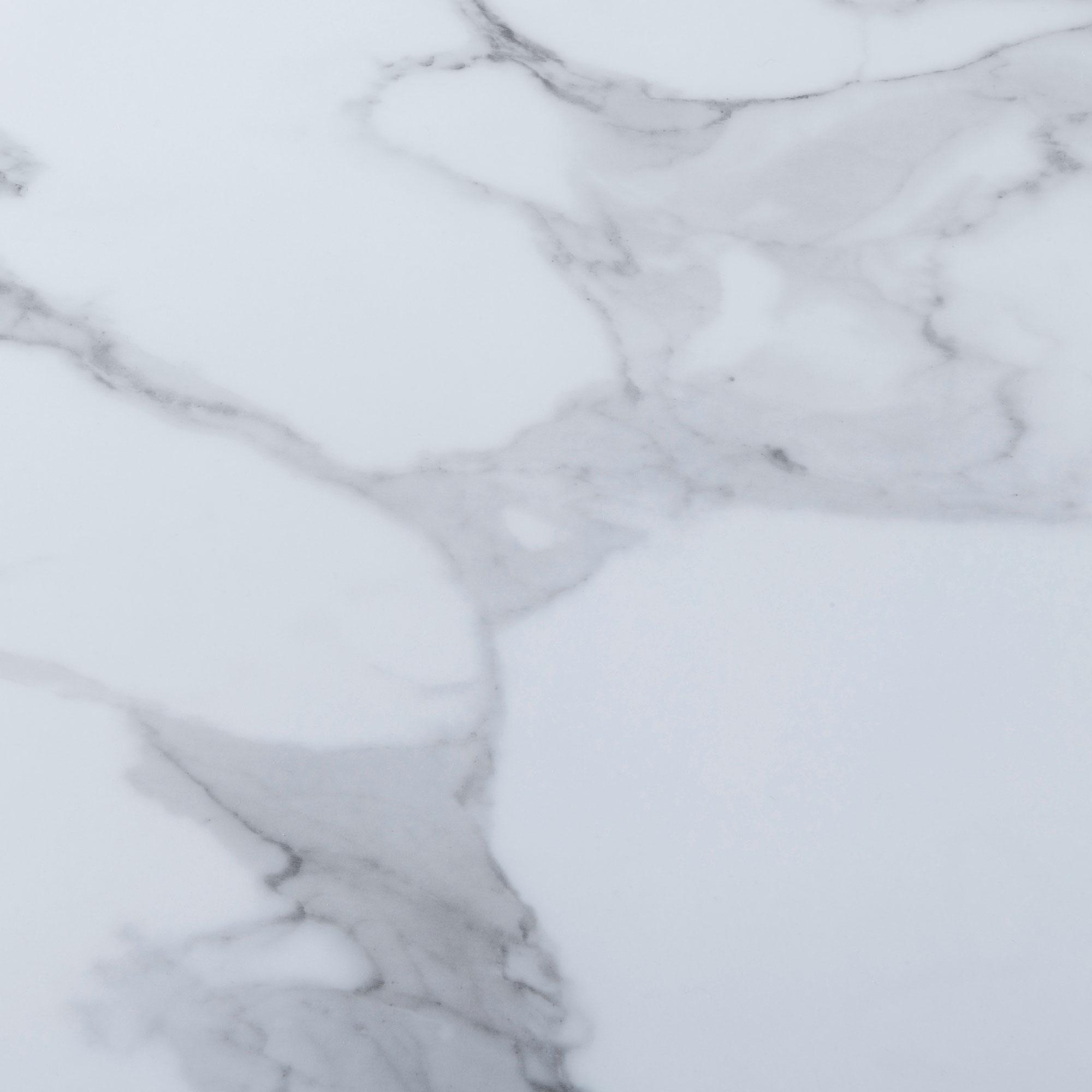 Clearance - Chopstick Side Table - Square - White Glass - Black Metal Legs