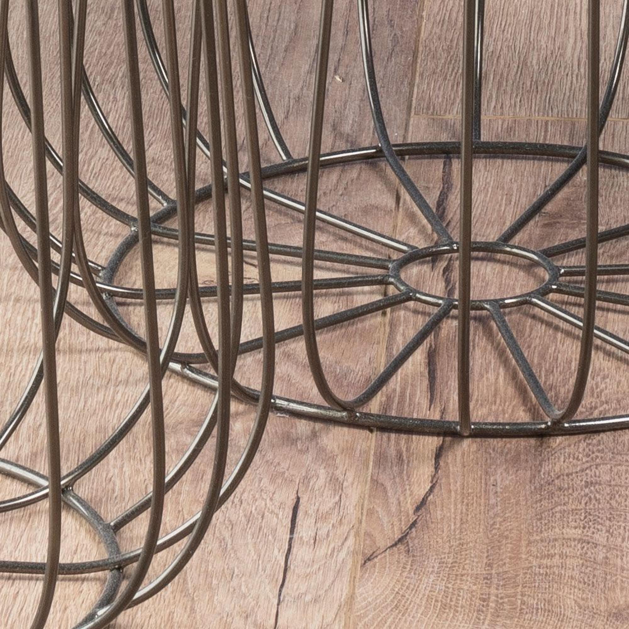 Clearance - Quinn Nest of Tables - Round - Set of 3 - Grey Metal