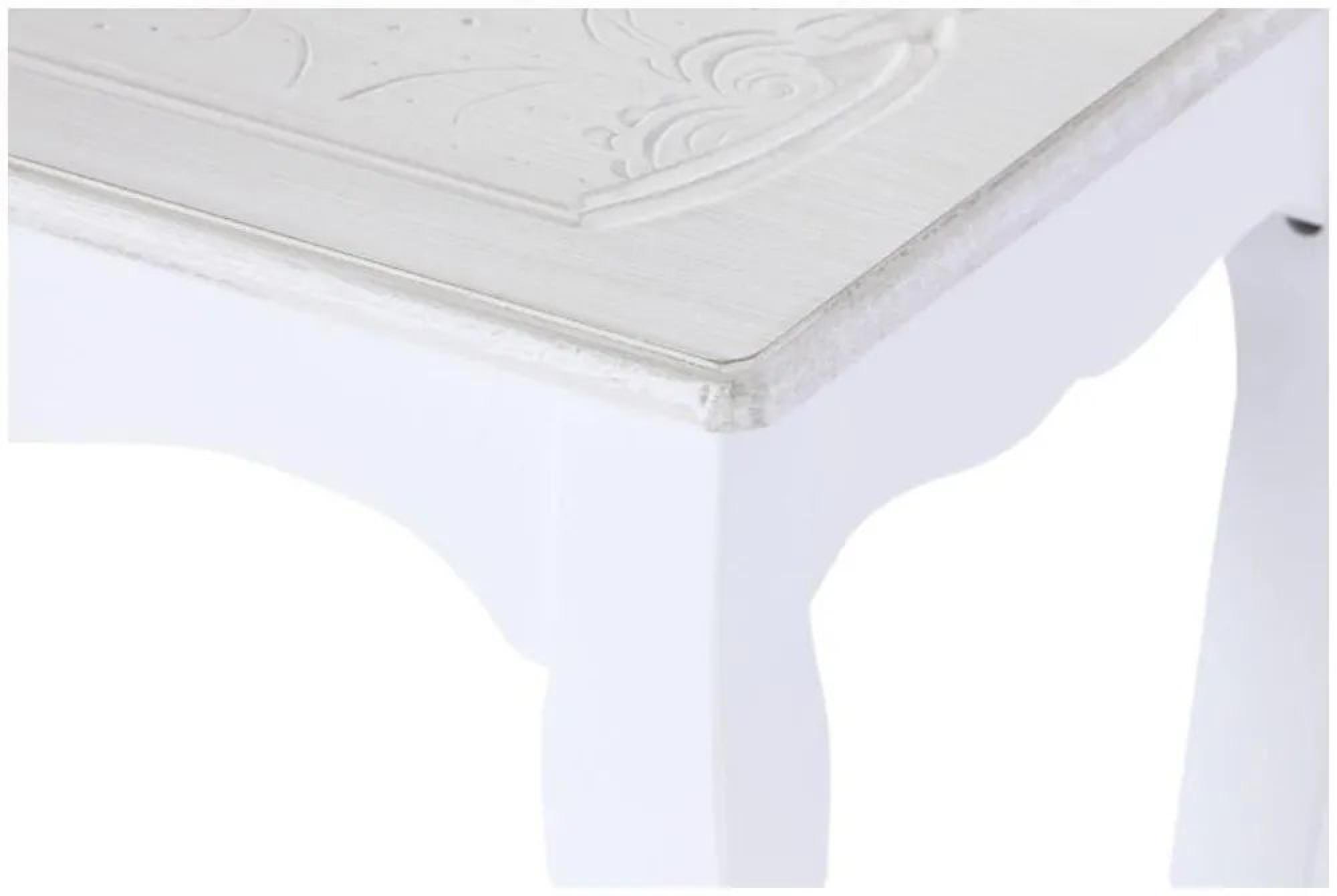 Clearance - Romantic White Wood Side Table - Set of 3 - FSS15986