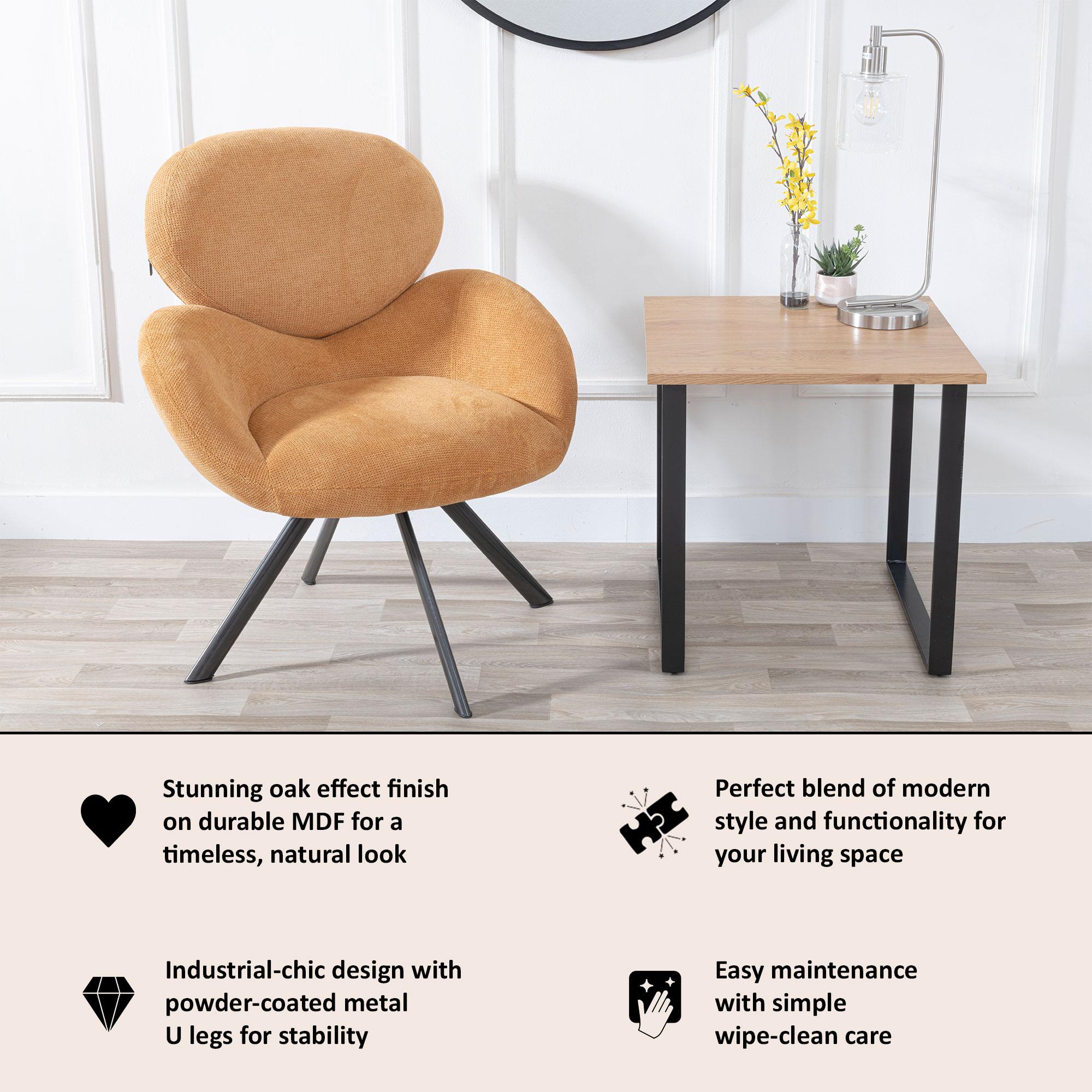 Clearance - Texas Side Table - Square - Oak