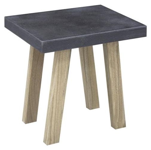 Concrete Top Lamp Table