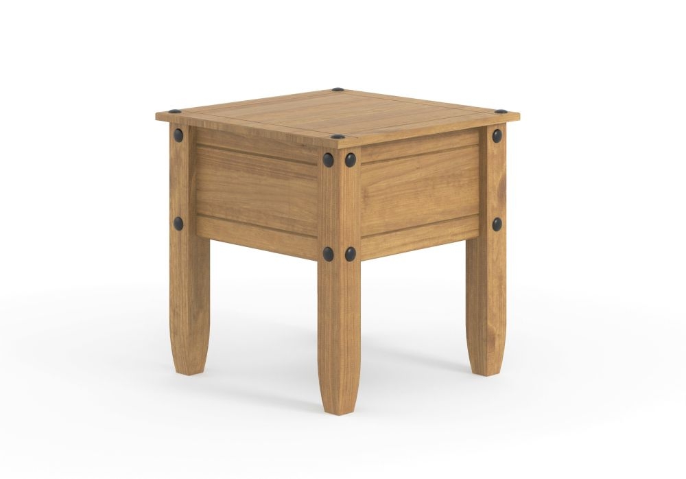 Corona Lamp Table - Pine Mexican