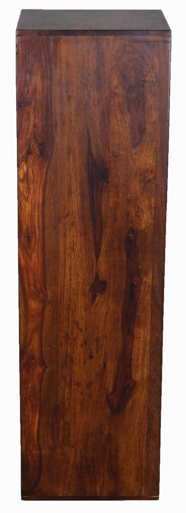 Cube Solid Sheesham Wood Medium Pedestal Table