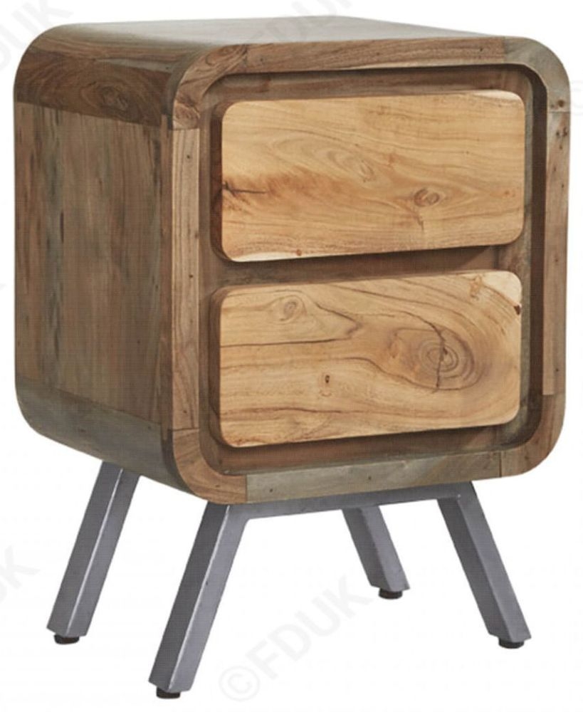 Dalhousie Industrial Acacia Wood Lamp Table