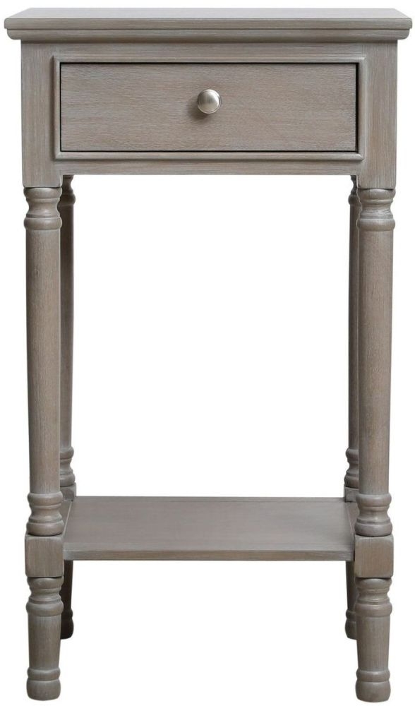 Delta Telephone Table - Taupe - 1 Drawer