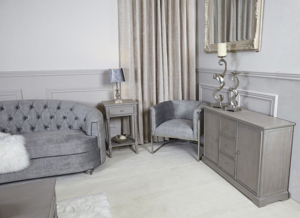 Delta Telephone Table - Taupe - 1 Drawer