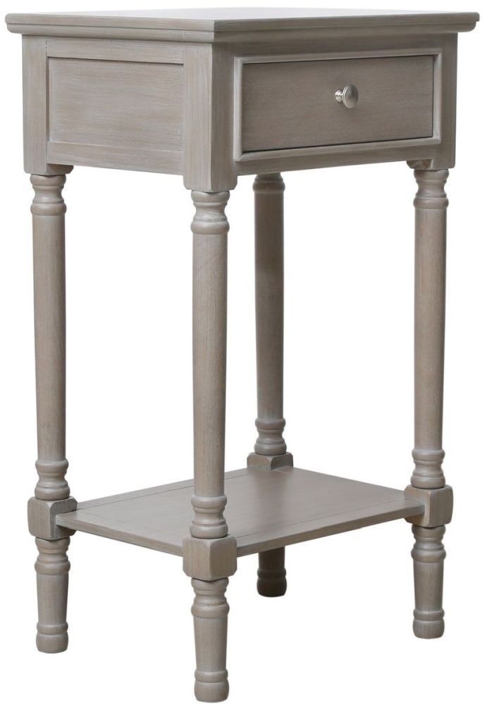 Delta Telephone Table - Taupe - 1 Drawer