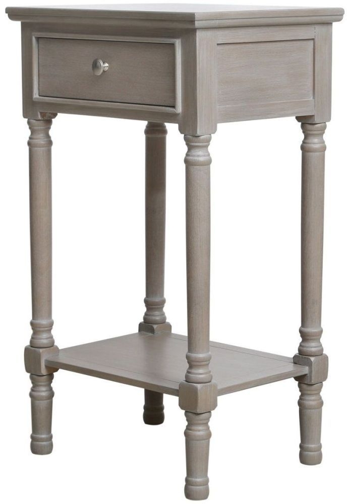 Delta Telephone Table - Taupe - 1 Drawer