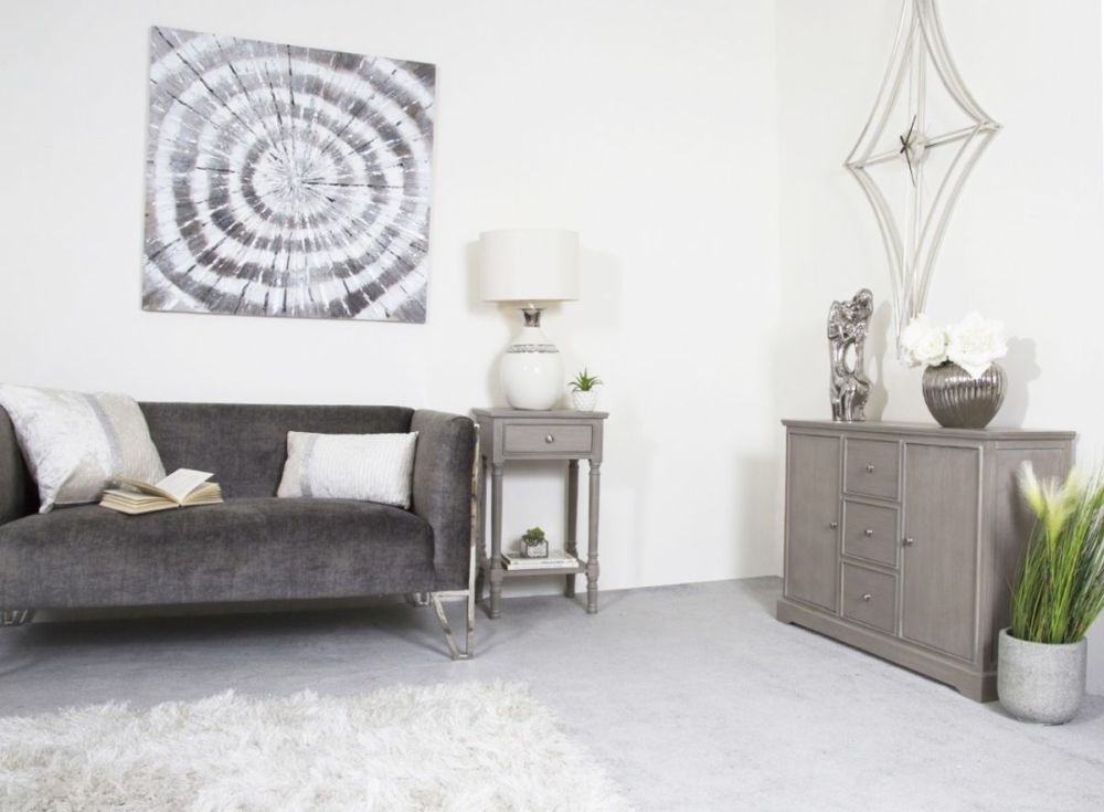 Delta Telephone Table - Taupe - 1 Drawer