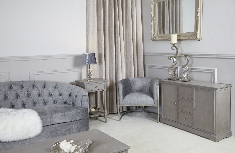 Delta Telephone Table - Taupe - 1 Drawer