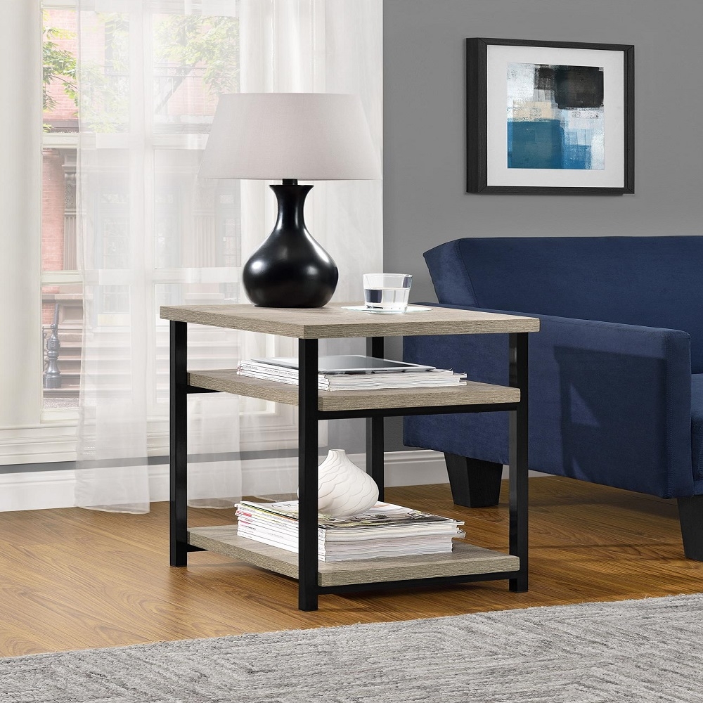 Elmwood End Table - Distressed Grey Oak - 5048096PCOMUK