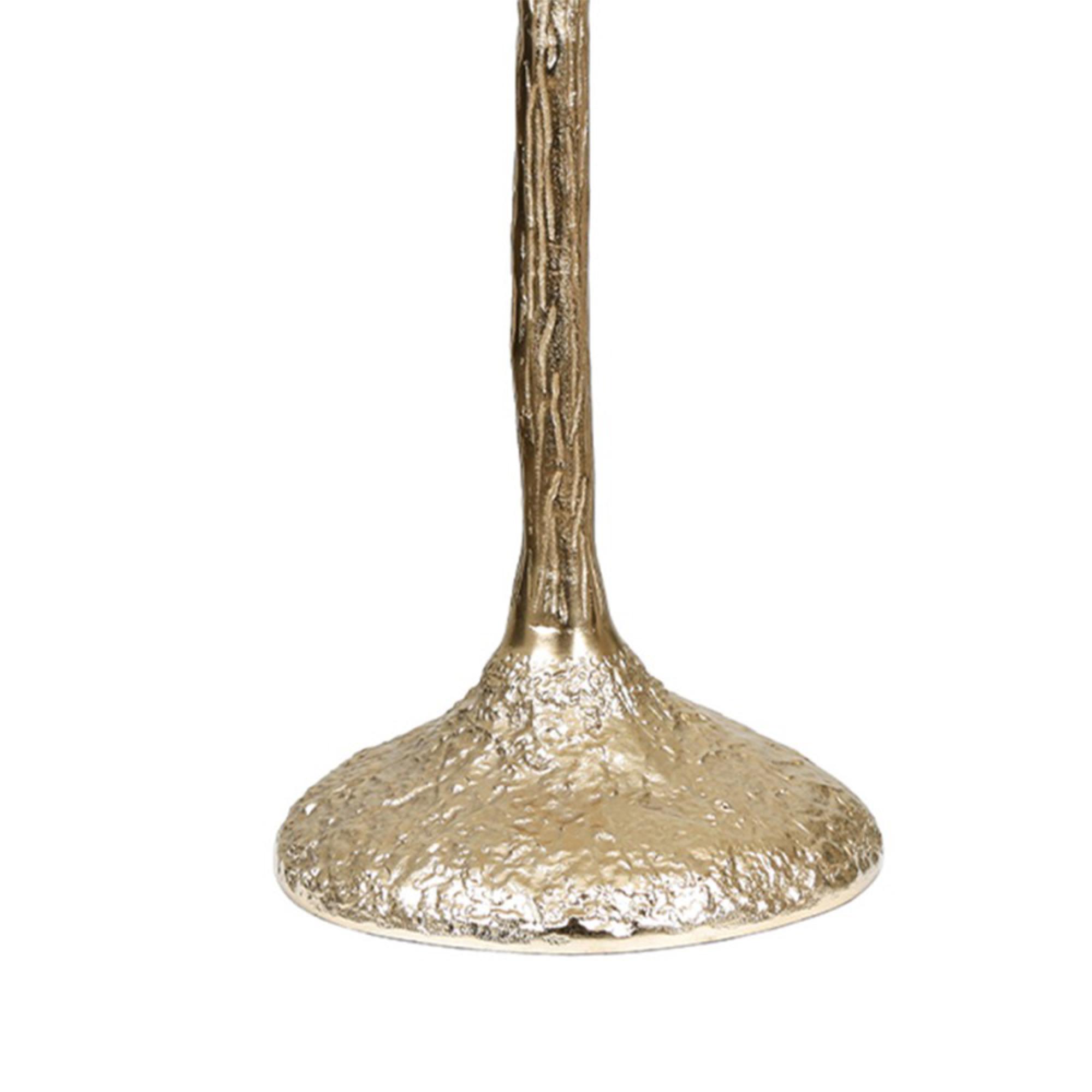 Side Table - Handmade - Glass and Gold Metal