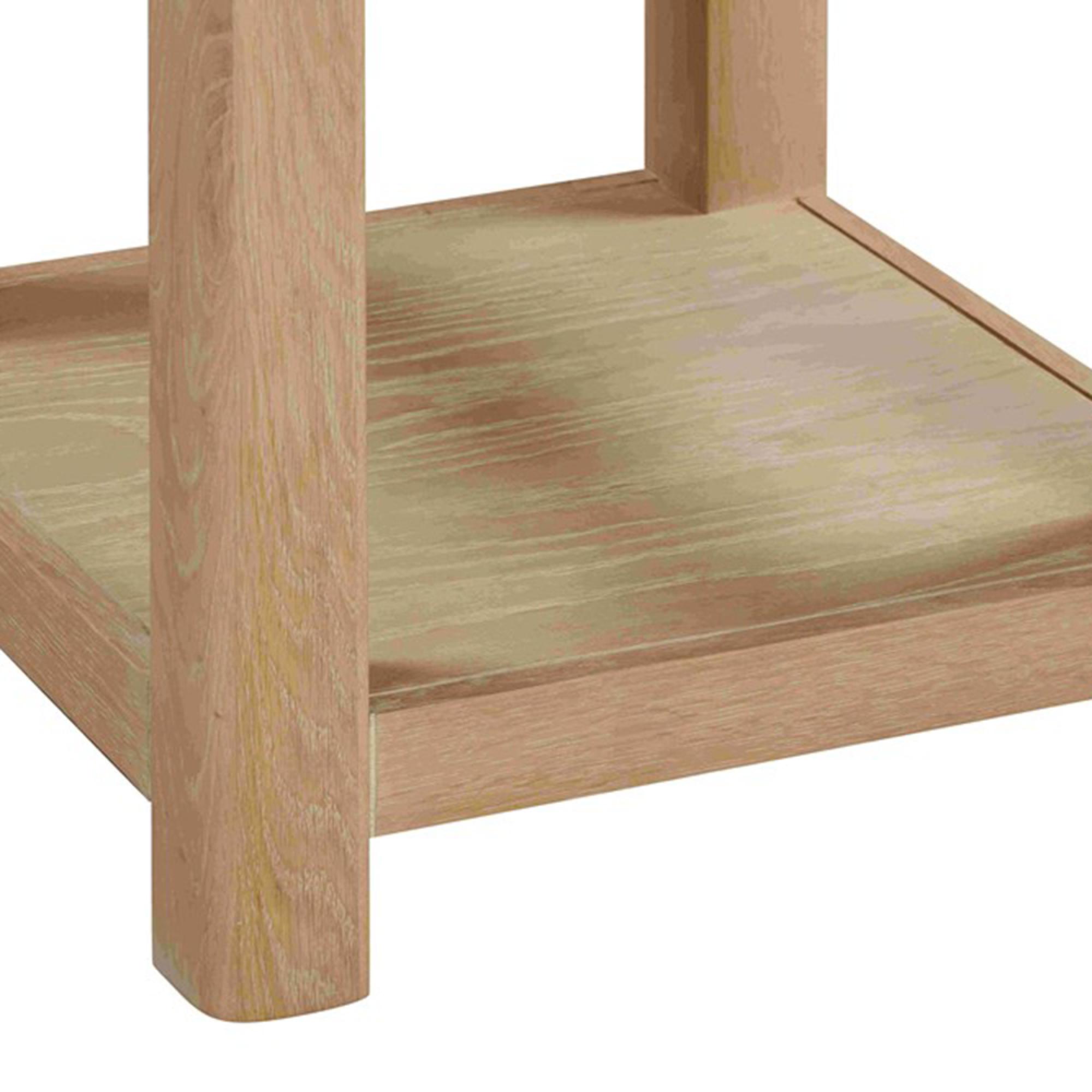 Hayley End Table - Square - Oak