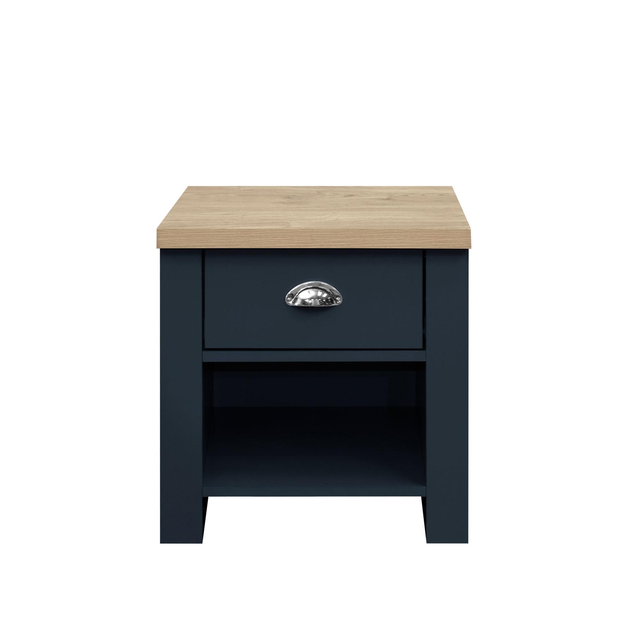 Highgate Lamp Table - 1 Drawer - Navy Blue Painted