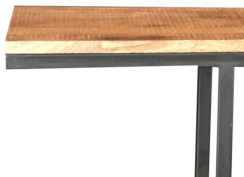 Industrial Mango Wood Large Side Table