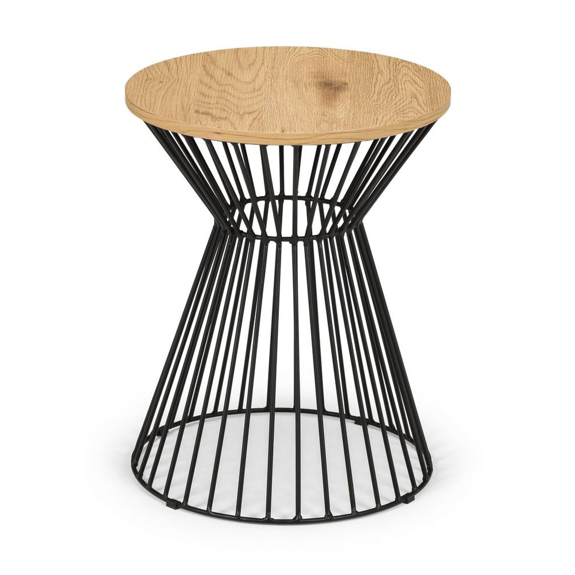 Jersey Lamp Table - Round - Oak