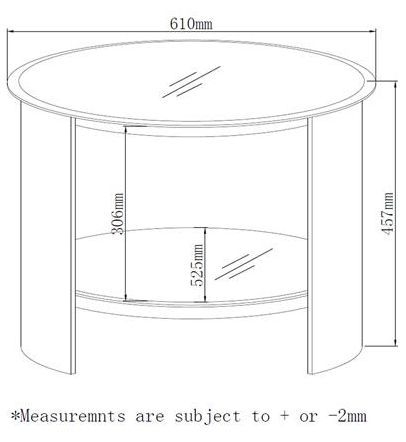 Curve Lamp Table - Walnut - JF303