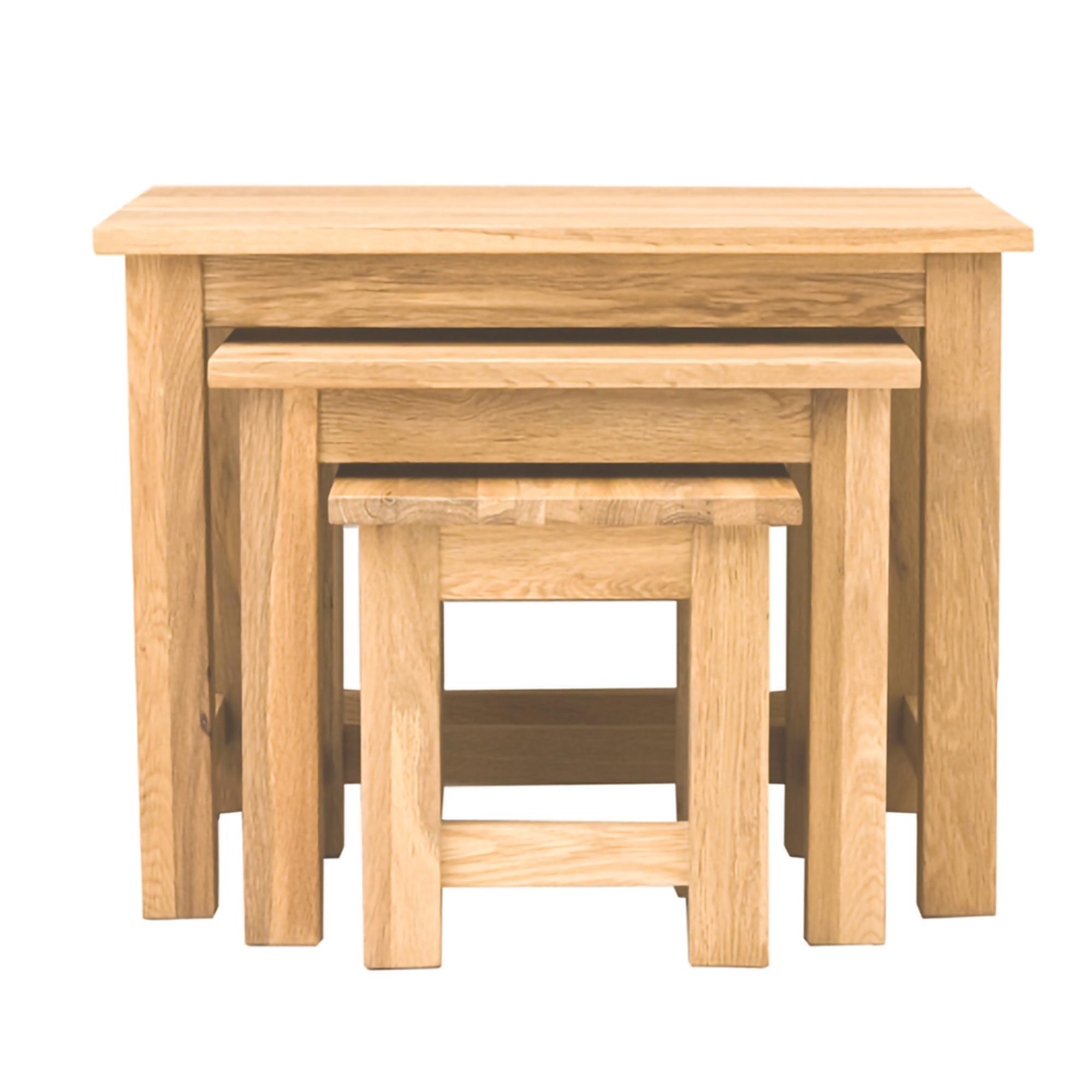 Mobel Oak Nest of Tables