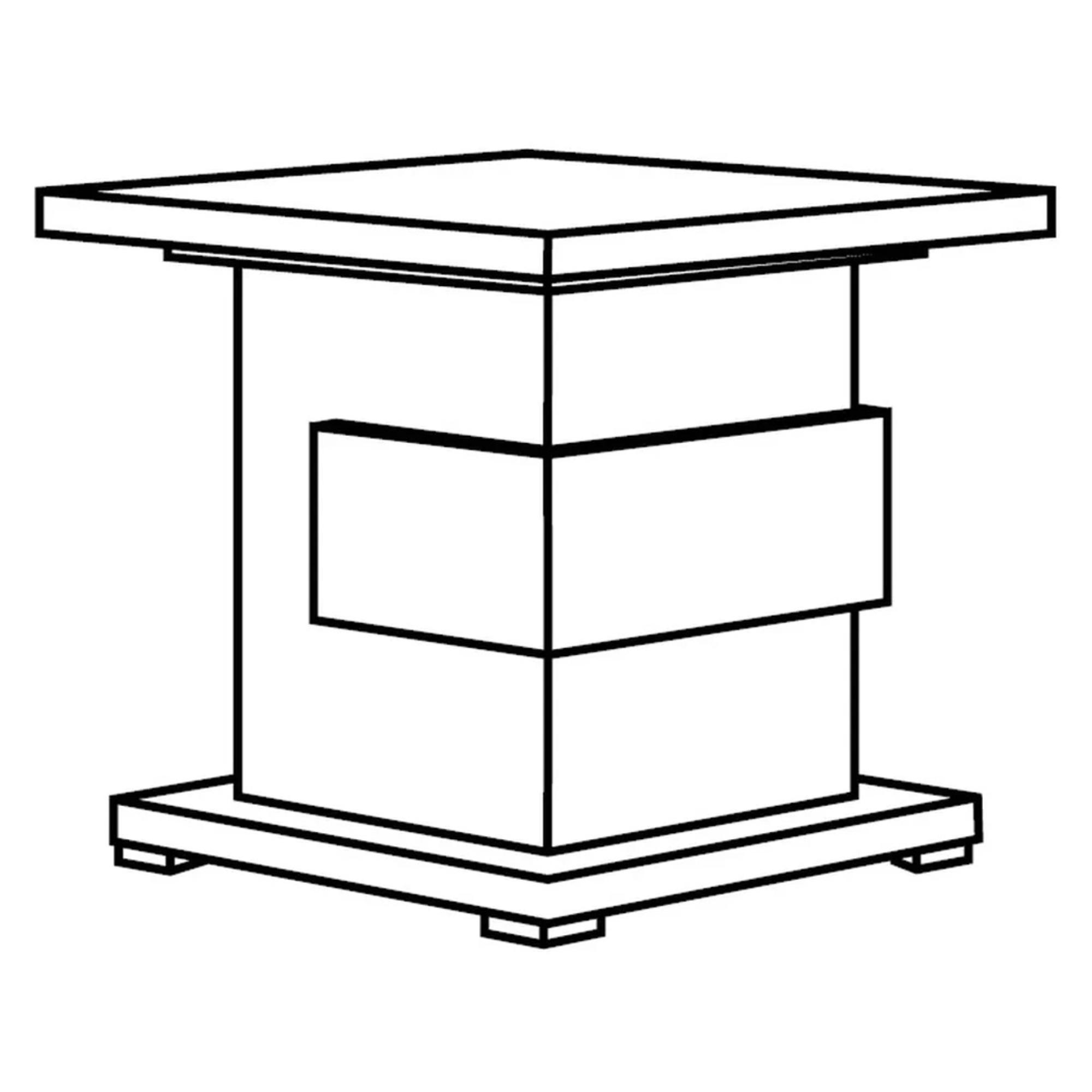 Milo Grey Lamp Table