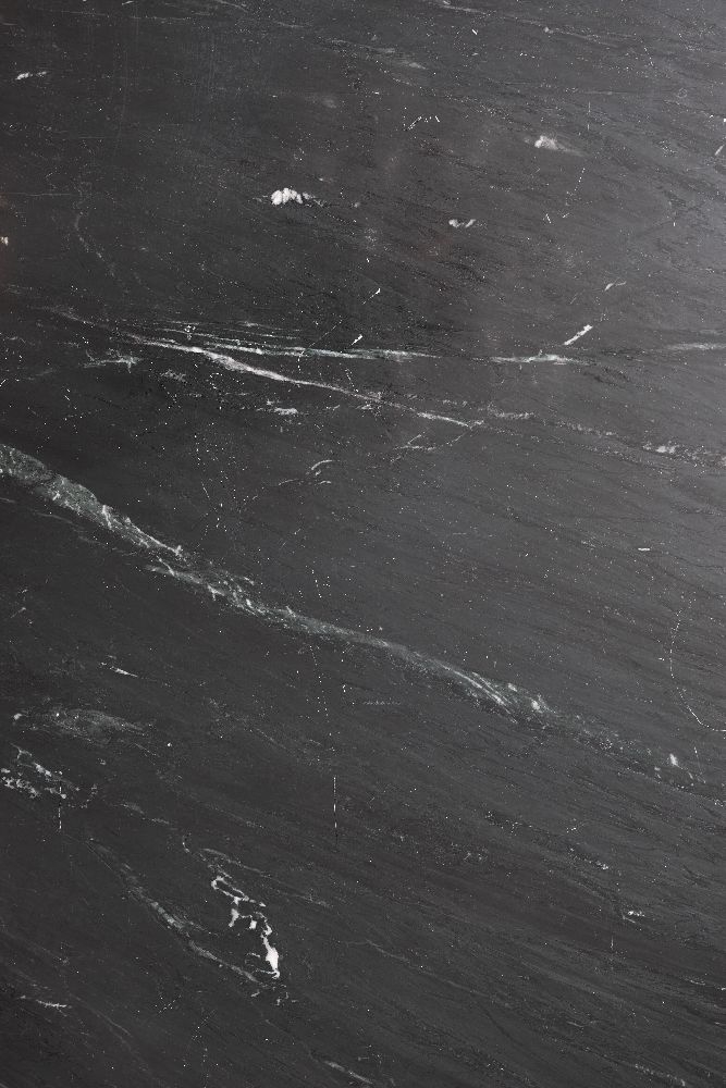 Erie Side Table - Round - Black Marble