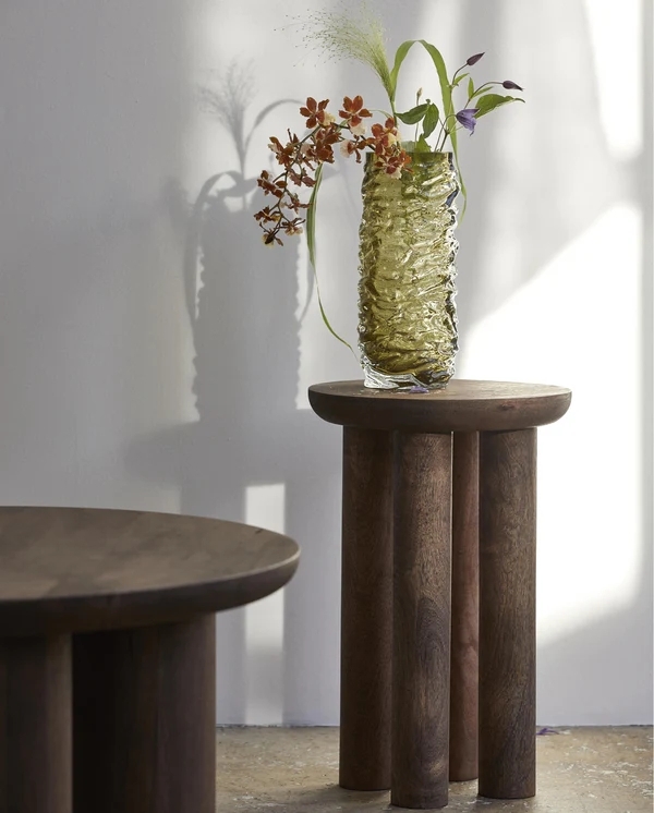 Helin Side Table - Round - Mango Wood
