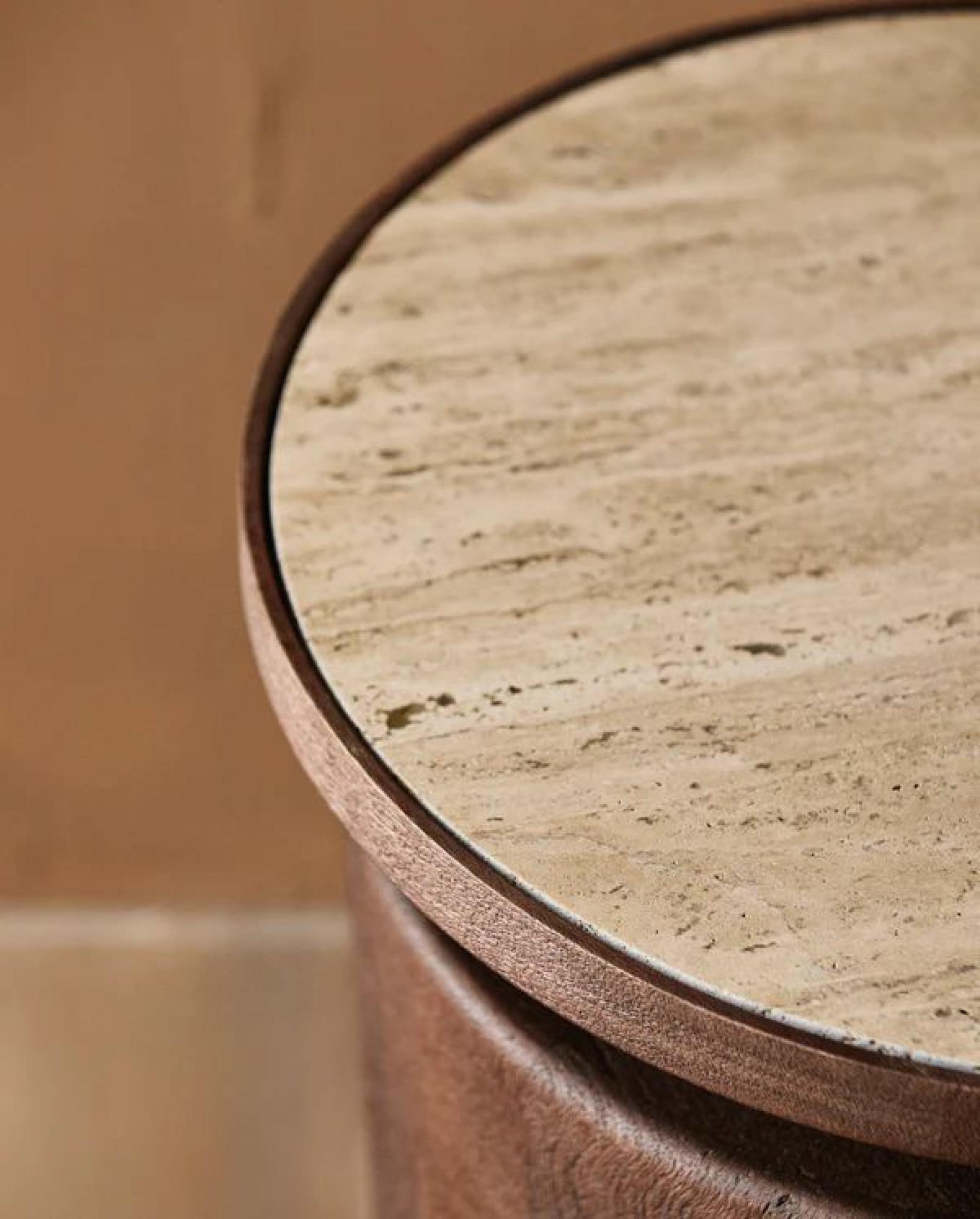 Kwando Side Table - Round - Mango Wood