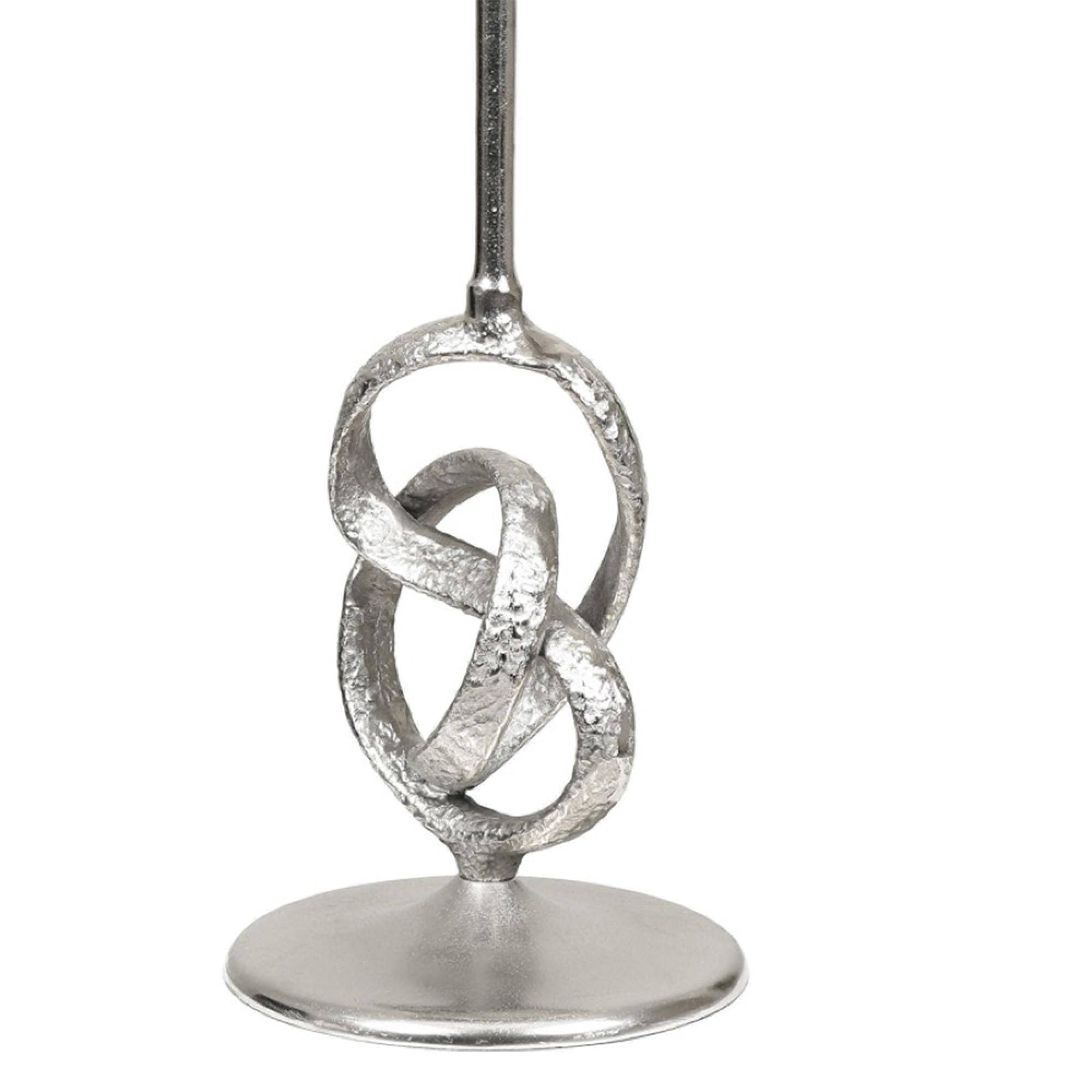 Side Table - Round - Nickel Twisted Metal