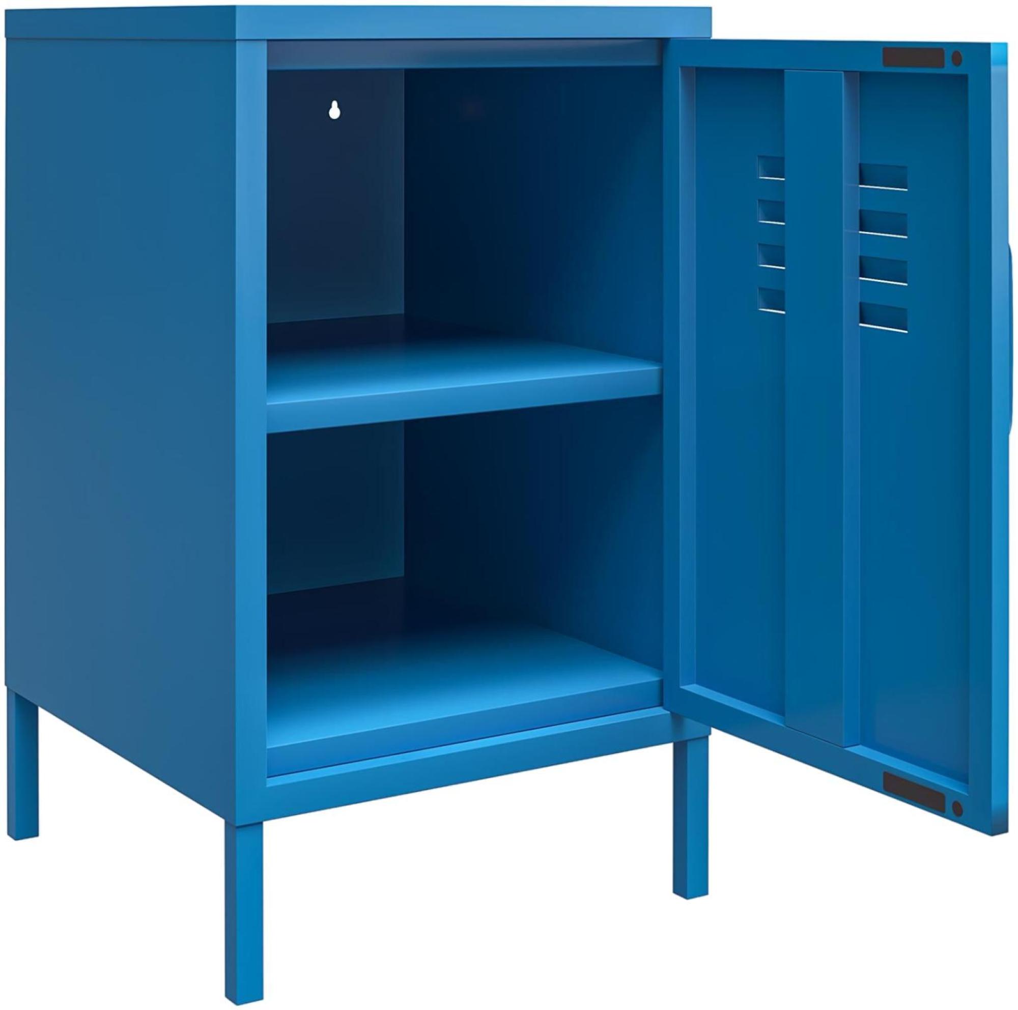 Novogratz Cache Locker End Table - Blue - 2354810COMNUK