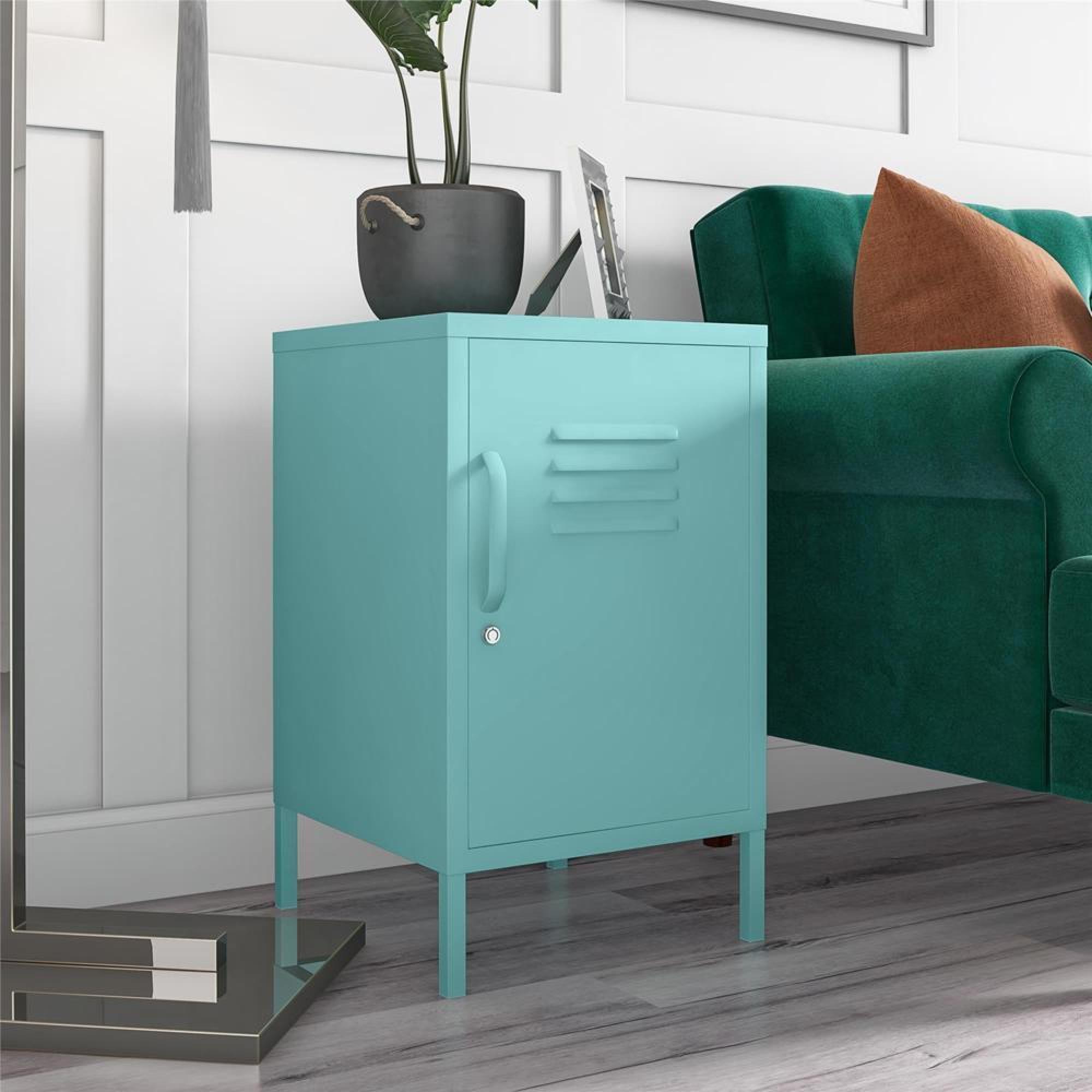 Novogratz Cache Locker End Table - Mint - 2354811COMNUK