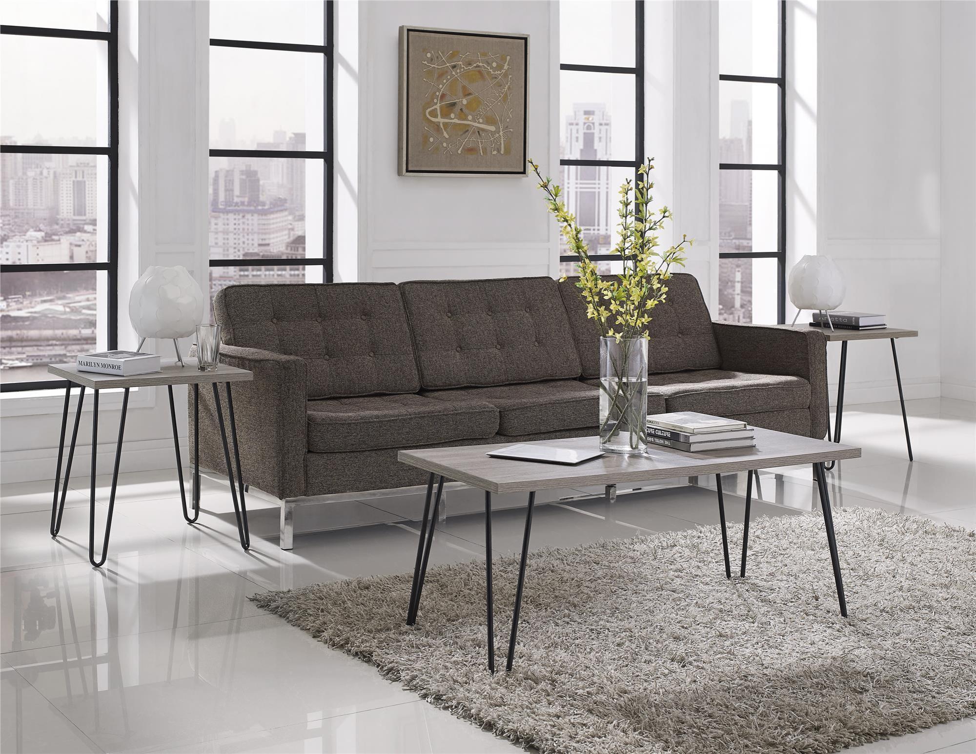 Owen Retro End Table - Grey Oak - 5068196PCOMUK