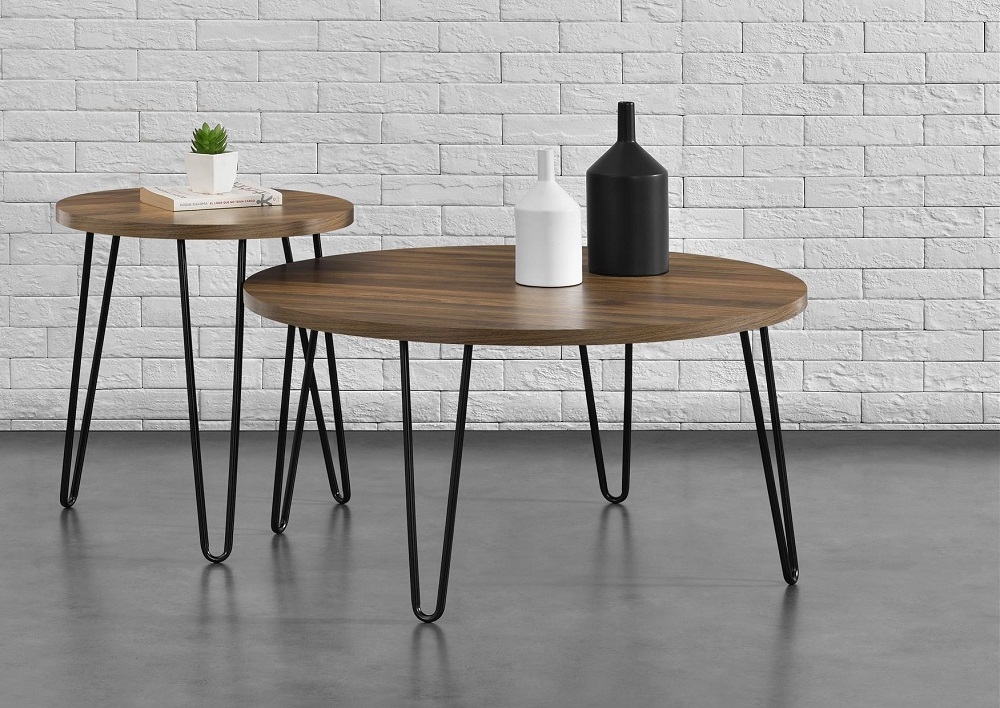 Owen Round End Table - Walnut - 3613222COMUK