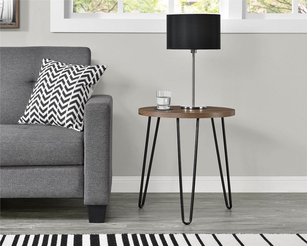 Owen Round End Table - Walnut - 3613222COMUK