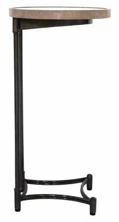 Oval Mango Wood Supper Table with Metal Base